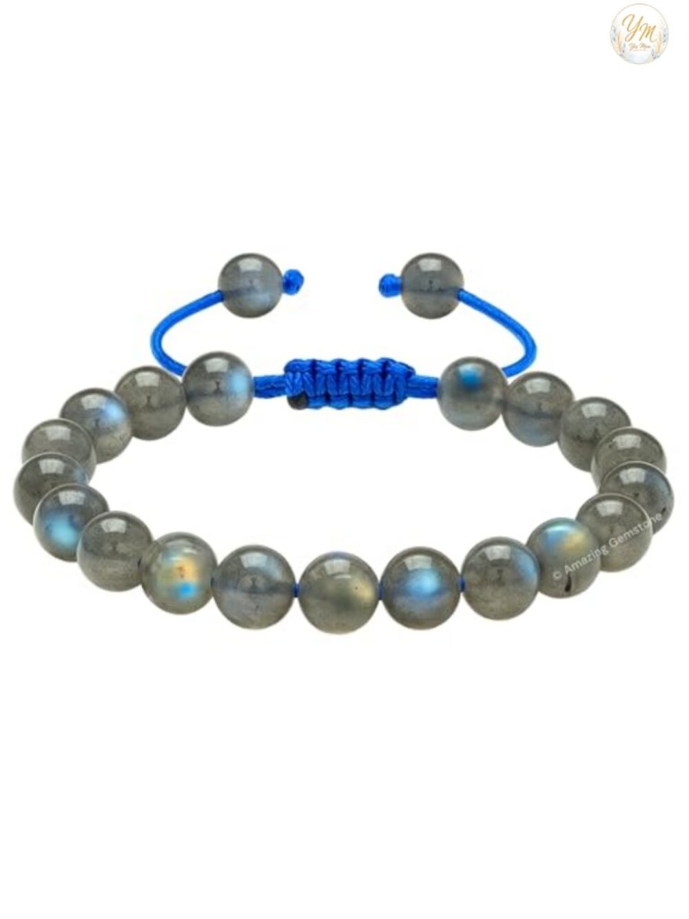 Natural Labradorite Healing Bracelet - Adjustable Beaded Bracelet